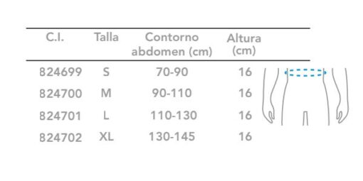 PRIMSPINE Faja Abdominal 2  bandas - PRS602BG - Imagen 2