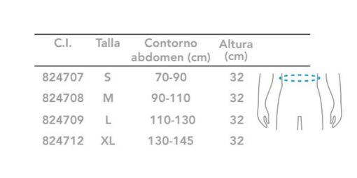 PRIMSPINE Faja Abdominal 4 bandas - PRS604BG - Imagen 2